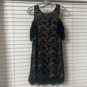 Black lace dress